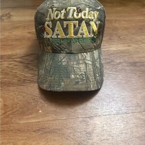 Camo 'Not Today Satan' Hat